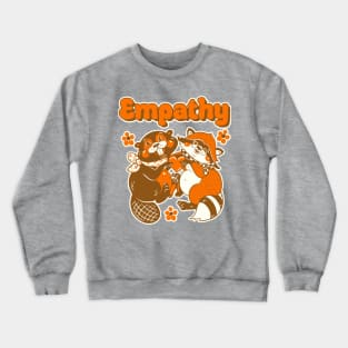 empathy - orange/brown/white Crewneck Sweatshirt